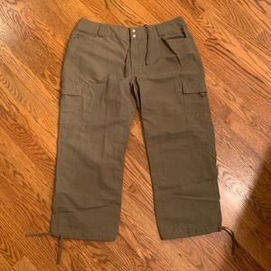 THE NORTH FACE Tan/Brown Active Cargo Capri, Sz 14